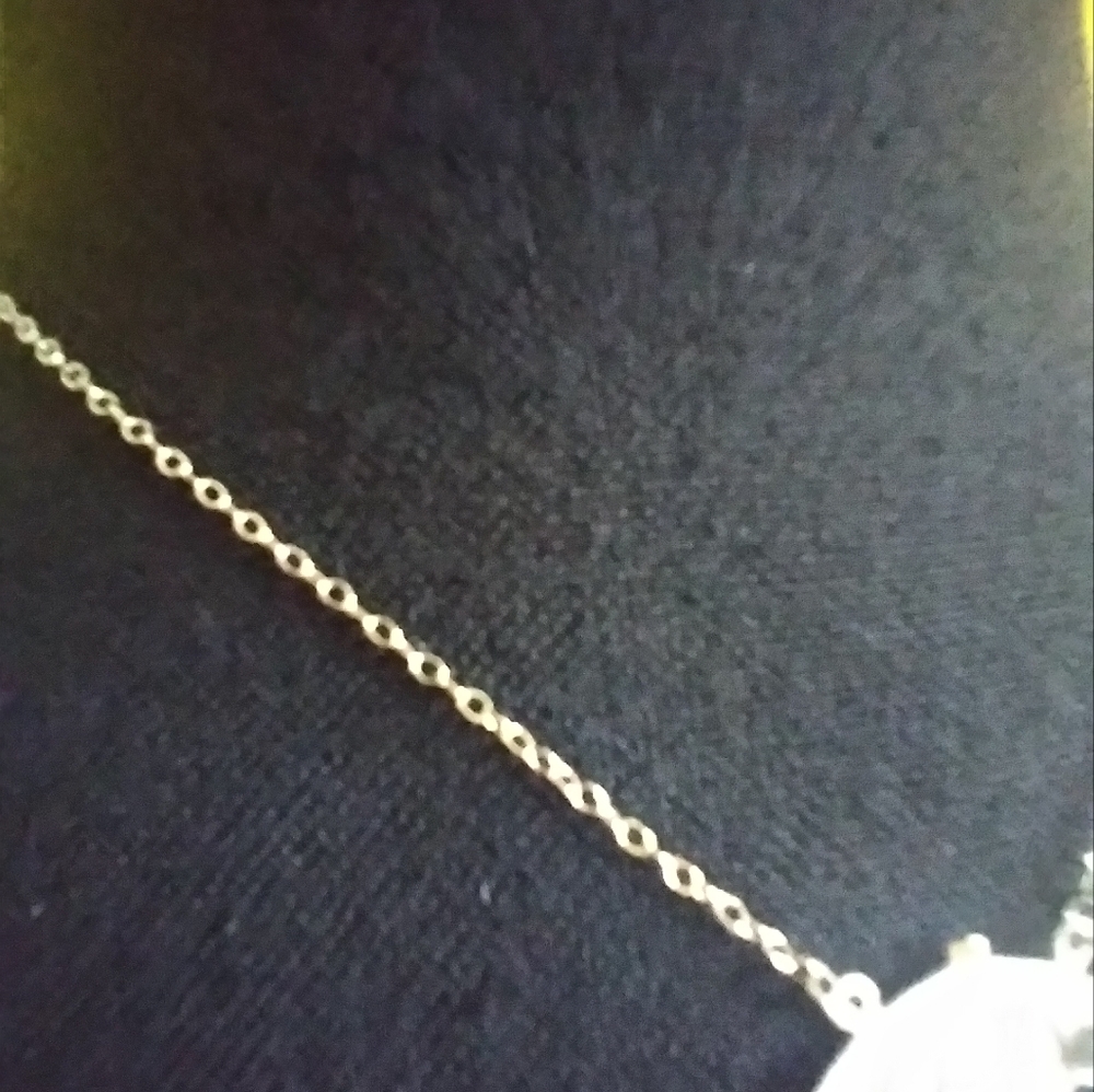 CUTE STERLING Umbrella Pendant ♥ ♥  with diamond chip 🔹 Early 70s - Picture 3 of 10